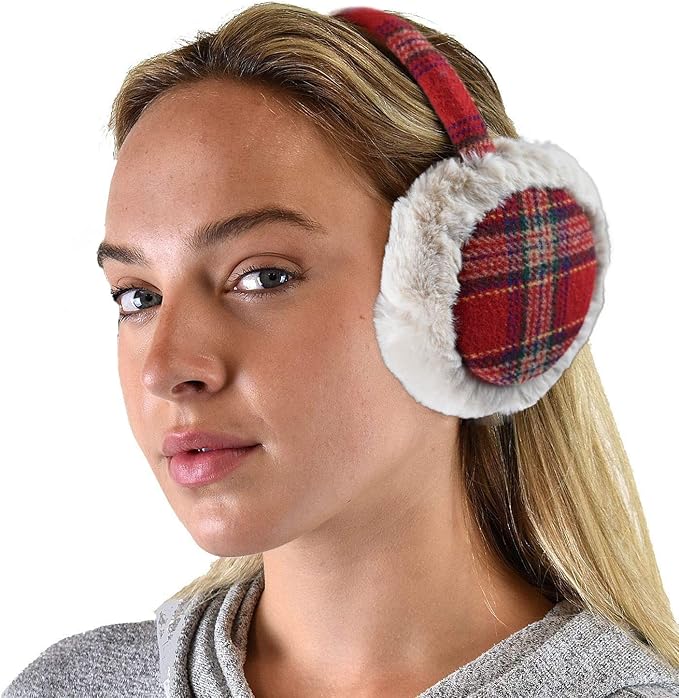 C.C Soft Winter Warm Adjustable Headband Ear Warmer Earmuffs