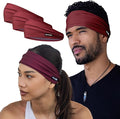 Sweatband for Men and Women - Unisex Non Slip Headband That Wicks Moisture and Eliminates Excess Sweat - Durable & Long-Lasting - Running, Sports, Gym