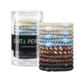 EVITA PERONI 12 Pcs Hair Ties, High Elastic Ponytail Holders, Hair Ties No Damage for Thick Curly Hair Women Men (Latte Foam)