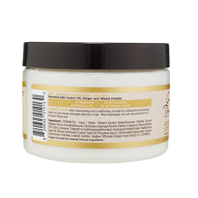 Carol's Daughter Goddess Strength Repairing Cocoon Hydrating Hair Mask for Waves, Coils and Curls, Hair Treatment With Castor Oil, 12 Oz