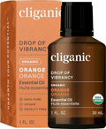Cliganic Organic Sweet Orange Essential Oil, 1oz - 100% Pure Natural for Aromatherapy Diffuser | Non-GMO Verified (Packaging May Vary)