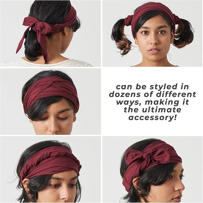 CHARM Japanese Headband Pirate Bandana - Men Ninja Head Wrap Women Hair Band