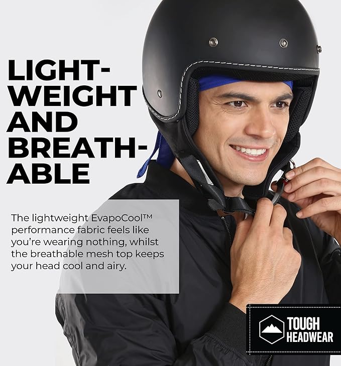 Cooling Helmet Liners - Do Rag Skull Caps for Men - Cooling Head Wraps, Hard Hat Liner - Motorcycle Pirate Bandana