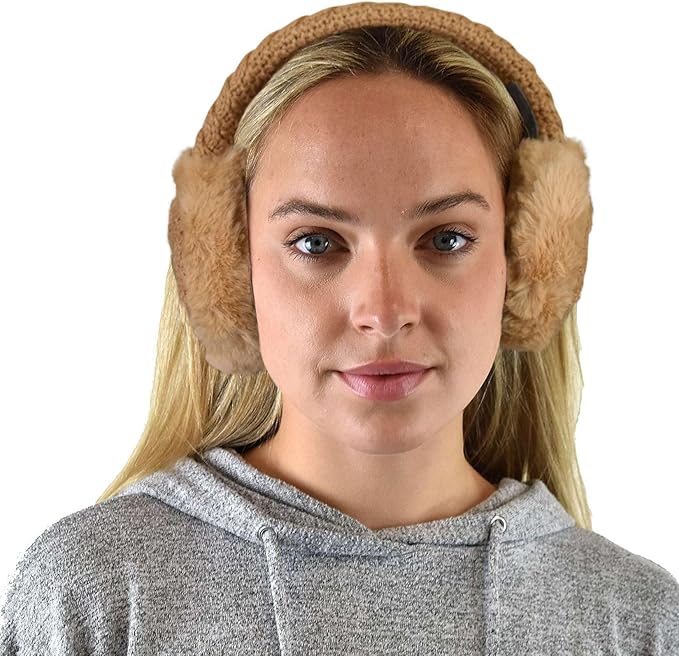 C.C Soft Winter Warm Adjustable Headband Ear Warmer Earmuffs