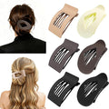 6 Pack Flat Hair Clips for Women,Large Claw Clips Strong Hold Hair Clips for for Thick & Thin Hair for Daily Styling
