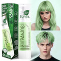 Temporary Hair Styling Color Serum, Green Blue Purple Red Hair Dye Color Gel Washable Natural Instant Hair Color Wax for DIY Hairstyle for Kids Men Women(Green#33)