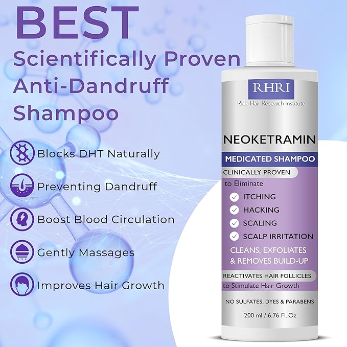 Anti Fungal Shampoo for Men & Women | Anti Dandruff, Medicated, Folliculitis Shampoo for Dry Scalp, Psoriasis, Ringworm | for Itchy, Flaky & Irritated Scalp | No Paraben & Sulphate