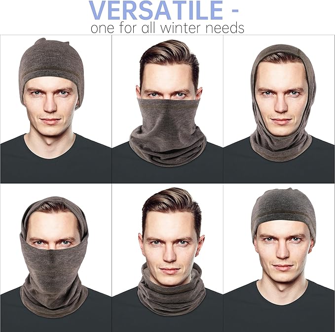 Winter Neck Gaiter Warmer, Soft Fleece Face Mask Scarf for Cold Weather Skiing Cycling Outdoor Sports