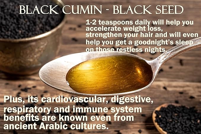 Dr Joe Lab Egyptian Black Seed Oil - Bulk 32 oz - Natural, Black Cumin, Unrefined, Kalonji, Cold Pressed, Extra Virgin, Blessed, Vegan, Non GMO - for Hair Skin