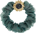 Sunflower Brooch pin with hand beading, She's Free Style Just For You Flower Oil Dropping Brooches for women, Metal Plating Process Safety pins with Nail Bead Crystal