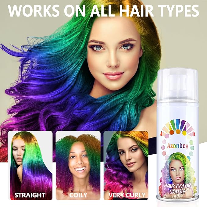 Halloween Hair Spray,Temporary Hair Color Spray for Women Kids Men,Washable Hairspray,Colored Hair Spray,Color Hairspray for Halloween,Party,Cosplay,Christmas Day (01#Pink)