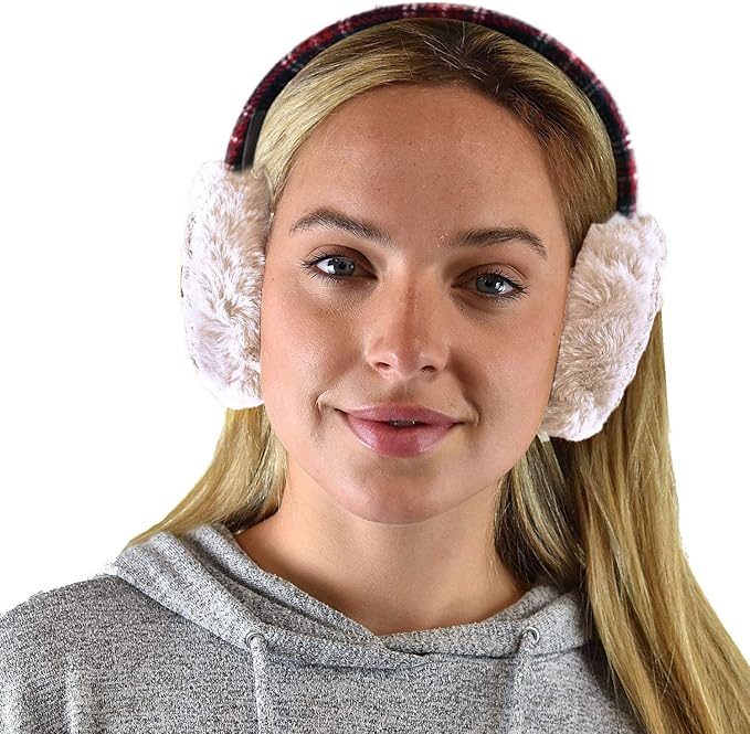 C.C Soft Winter Warm Adjustable Headband Ear Warmer Earmuffs