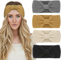 DRESHOW Knit Crochet Headband for Women Ear Warmer Soft Turban Stretch Warmer Headbands Winter Fashion Head Wrap