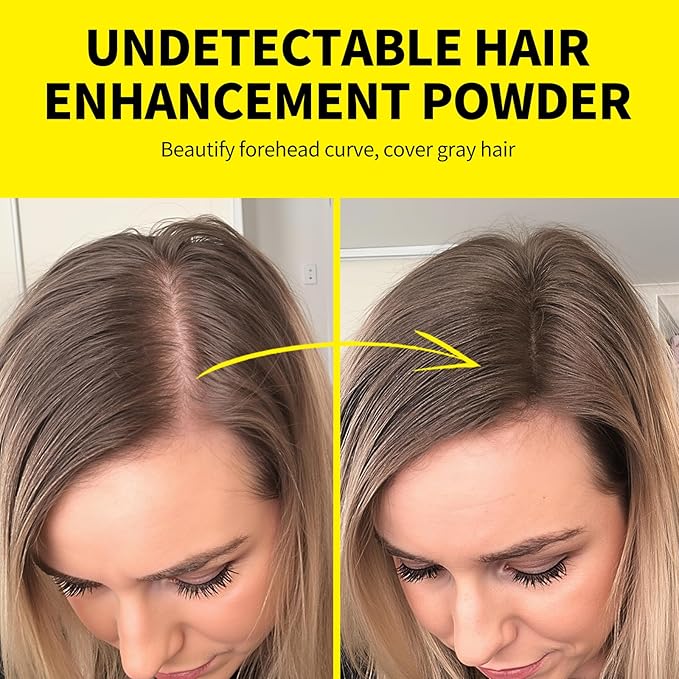 SEVICH Root Touch Up Hair Color Powder with Mirror & Brush – Instant Gray Hair Cover Up, Waterproof Sweatproof Formula, Natural Finish for Hairline & Bald Spot, 48H Long Lasting, Black