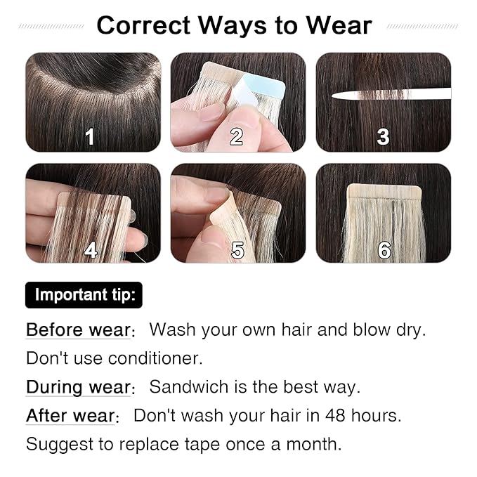 SUYYA Tape in Hair Extensions Light Brown 100% Real Human Hair 12inches 20pcs 40g/pack Straight Seamless Skin Weft Tape in Remy Human Hair(12 inches #8 Light Brown)