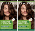 Clairol Natural Instincts Demi-Permanent Hair Dye, 4W Dark Warm Brown Hair Color, Pack of 2