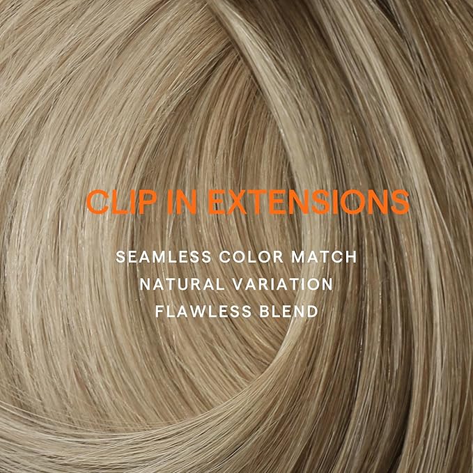 Full Shine Golden Blonde Hair Extensions Clip ins 12 Inch Teddy Bear Blonde Balayage Clip Hair Extensions for Thin Hair 95 G 7 Pcs