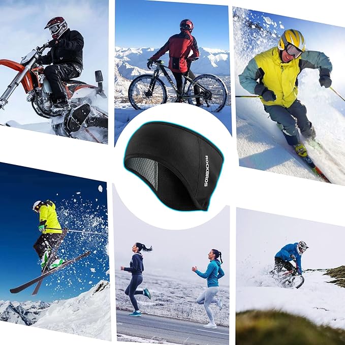 ROCKBROS Fleece Ear Warmers Earmuffs Headband Men Women for Running Skiing Cycling Warm Ear Cover for Winter Cold Weather