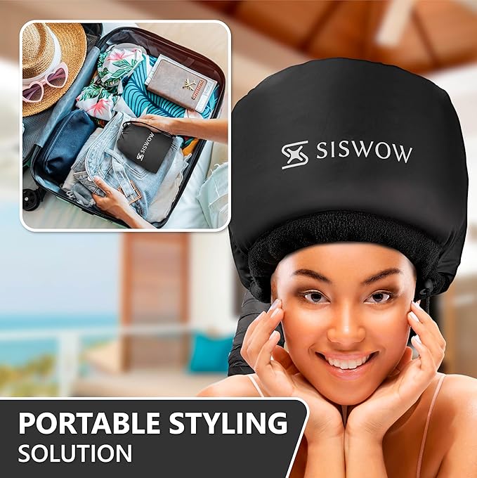 Net Plopping Cap for Drying Curly Hair - Hair Dryer Bonnet Diffuser Cap for Curly, Speeds Up Drying Time, Safety Deep Conditioning at Home - Portable, Adjustable for Natural Curly Hair Women