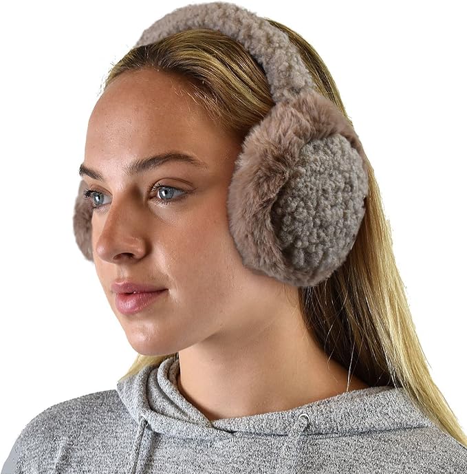 C.C Soft Winter Warm Adjustable Headband Ear Warmer Earmuffs