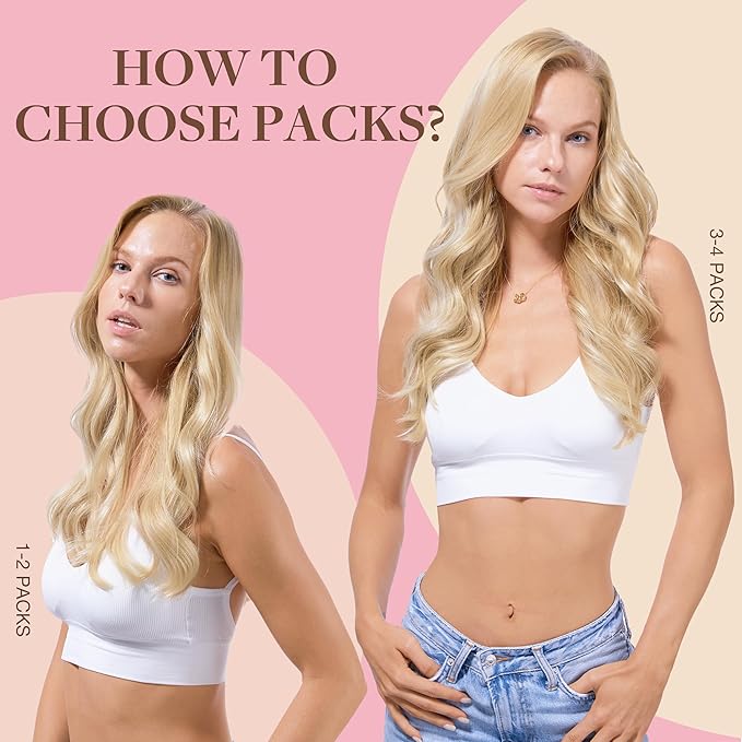 GOO GOO Tape in Hair Extensions Human Hair, 18AT60A Pearl Ash Blonde Highlights, 10inch 30g 20pcs, Skin Weft Seamless Invisible, Silky Straight with Thick Ends, Remy Human Hair