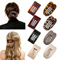 Flat Hair Clips 6PCS French Flat Hair Claw Clips for Women (Multicolor-4 (8pcs))
