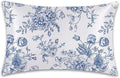 Blue Flowers Peonies Roses Satin Pillow Case Queen Size,Soft Pillowcases for Hair and Skin Similar to Silk,Pillowcases with Hidden Zipper Bedding Accessories,20X30 Inches,1 Pack