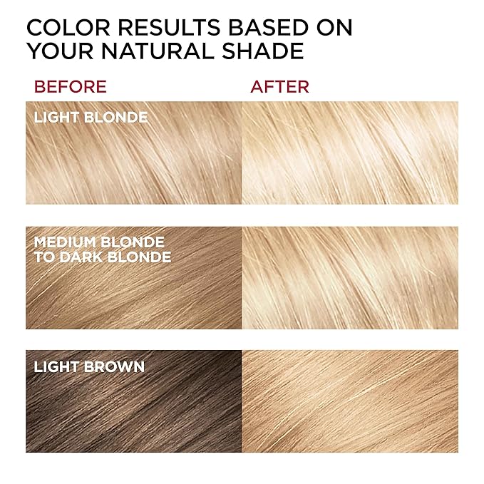 L'Oreal Paris Superior Preference Fade-Defying + Shine Permanent Hair Color, LB01 Extra Light Ash Blonde, Pack of 2, Hair Dye