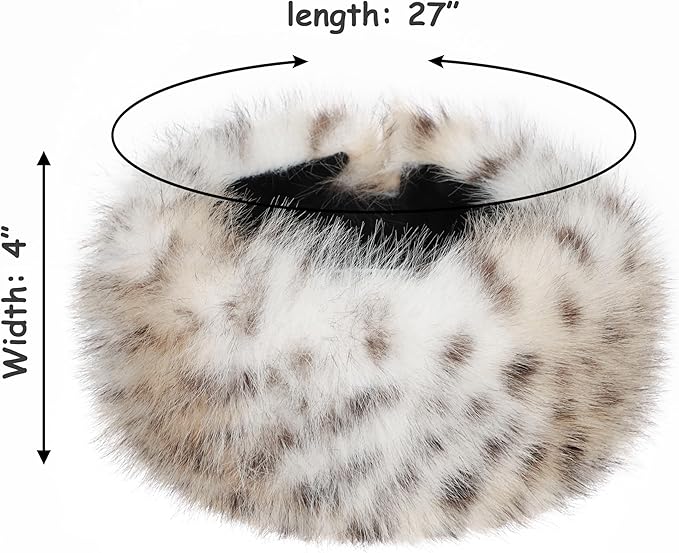 sy soul young Faux Fur Headband with Elastic for Women's Winter Earwarmer Earmuff