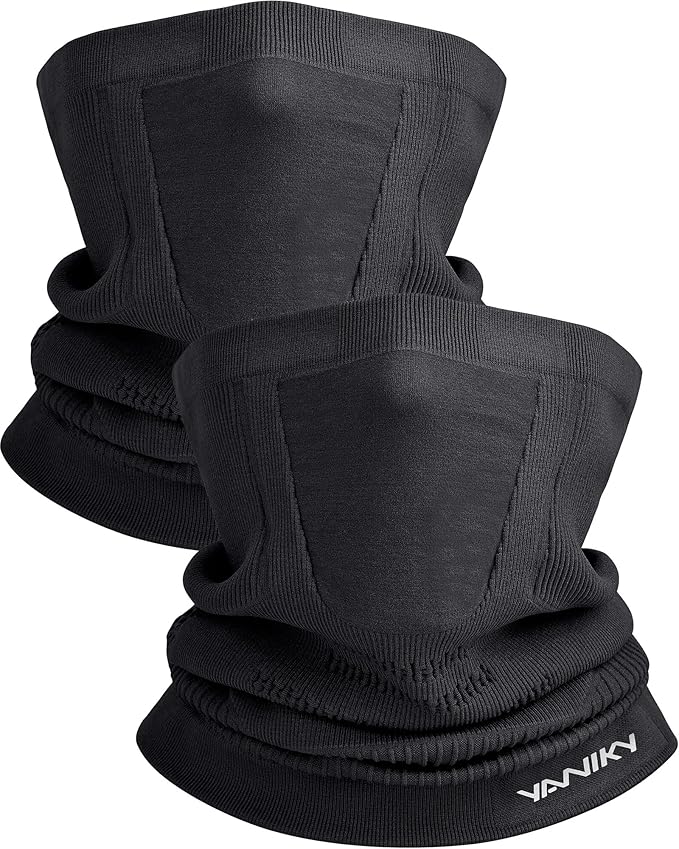Winter Neck Warmer Gaiter Ski Face Mask, Breathable Fleece Balaclava Windproof Cold Weather Scarf