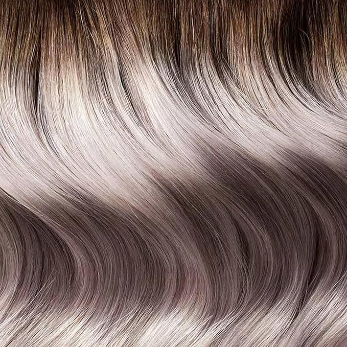 Luxy 100% Remy Human Hair – Halo Clip-In Hair Extensions –Natural Looking Volume & Length - One-Piece - Easy 5-Min Application 150 grams 12" Dimensional Rooted Ash Blonde