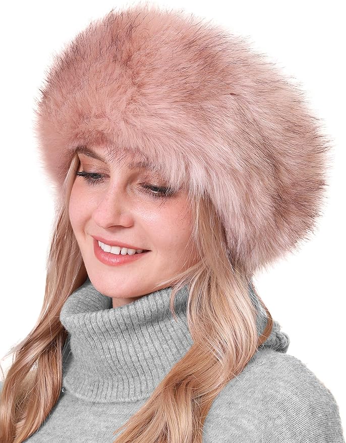 sy soul young Faux Fur Headband with Elastic for Women's Winter Earwarmer Earmuff