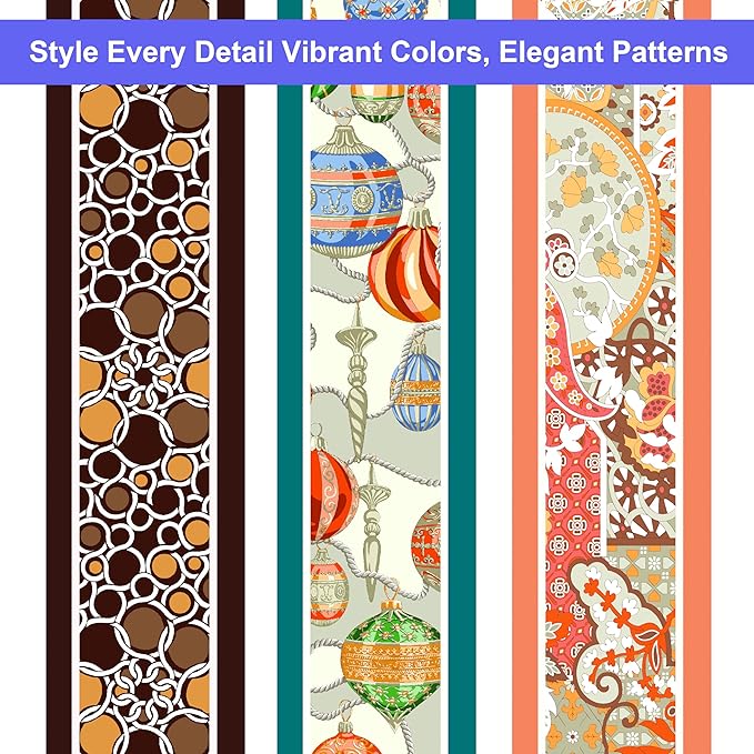 Skinny Scarf 3 Pack for Women – Bag Scarf, Silk Hair Scarves (Original Prints, Premium Twill, 3 Designs)