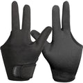 Geyoga 2 Pcs Heat Resistant Gloves for Hair Styling 3 Finger Barber Gloves Reusable Curling Wand Heat Protector for Hair Dye(Black)