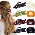 8 PCS Flat Hair Clips for Women French Matte Flat Claw Clips for Thick & Thin Hair No-Slip Hair Barrettes, Strong Hold Styling Accessories