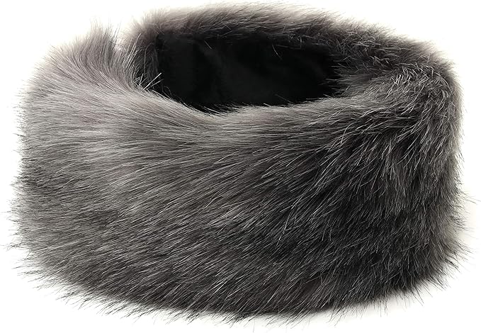 sy soul young Faux Fur Headband with Elastic for Women's Winter Earwarmer Earmuff