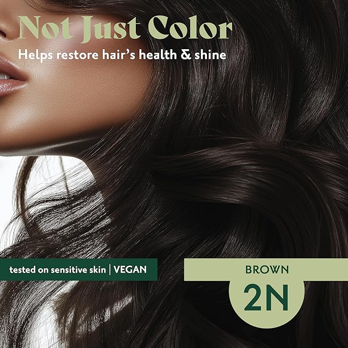 Herbatint Permanent Hair Dye For Women - 2N Brown - For Up To 100% Gray Coverage of Resistant Gray Hair - Ammonia-Free, Alcohol-Free & Vegan - Salon Influenced Hair color 5.75 fl oz (4 Pack)