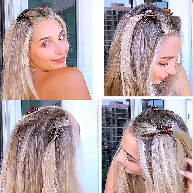 Camila Paris CP22/2 French Hair Clip for Women, 1.5 inch Set of 2 Tortoise Girls Hair Claw Clips Jaw Fashion Durable Styling Hair Accessories for Women, Strong Hold No Slip Grip, Made in France
