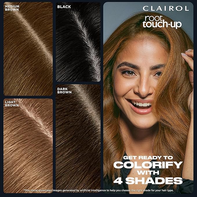 Clairol Root Touch-Up Temporary Concealing Powder, Light Brown Hair Color, Pack of 3