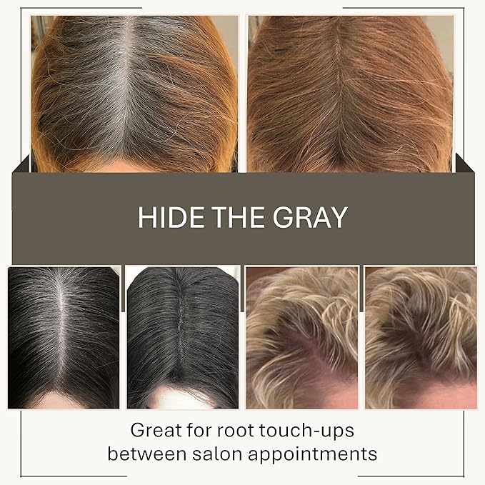 Joan Rivers Great Hair Day Root Touch Up Powder Duo - Fill-in Powder for Thicker, Fuller Looking Hair (Red)