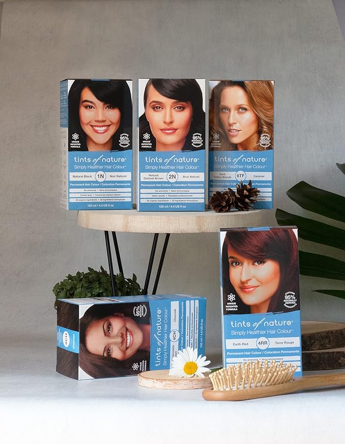 Tints of Nature 5R Rich Copper Brown Permanent Hair Dye, Nourishes Hair and Covers Greys, Ammonia-Free, 4.4 fl oz