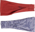 Maven Thread 4" Wide Workout Headbands for Women (2 Pack) – Non-Slip Sweatbands for Gym, Running & Yoga