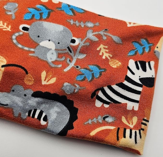 Soft Stretchy Headband, 3-in-1 Versatile Twist Style, One-Piece (Rusty Safari, Child)