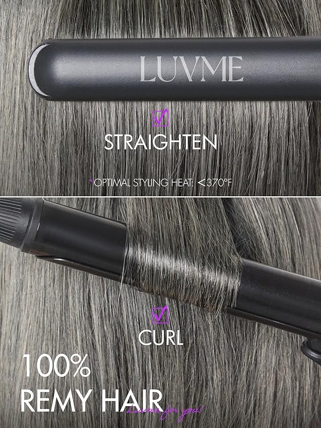 LUVME HAIR Salt & Pepper Layered Bob 100% Human Hair Wig Glueless Pre-Cut Lace Wig Gray Wigs For Women Short Grey Hair Glueless 10 Inches Bob Wigs Pre Plucked Pre Cut Pixie Cut