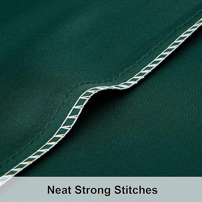 NTBAY 12 Pack Satin King Pillowcases for Hair and Skin, Luxurious and Silky Pillow Cases with Envelope Closure, 20 x 36 Inches, Dark Green
