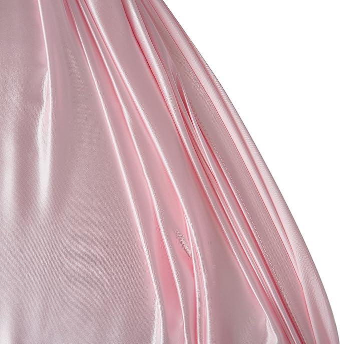Pink Satin Pillowcase Queen Size Set of 2 for Hair and Skin,Pink Silk Pillowcase Breathable Pillowcase with Envelope Closure