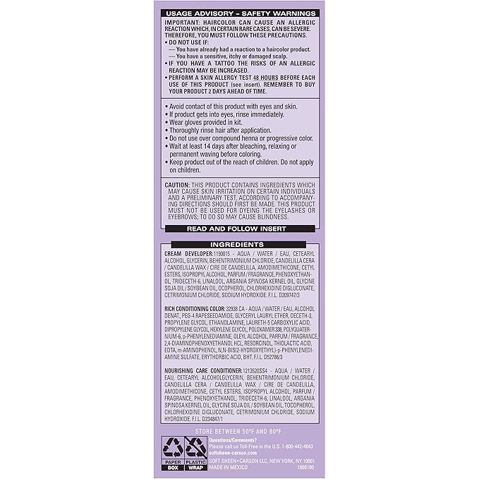 SoftSheen-Carson Dark and Lovely Fade Resist Rich Conditioning Color, Midnight Blue 382