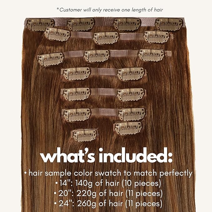 Irresistible Me Real Human Hair Extensions Clip Ins – 100% Human Hair Clip In Extensions for Length & Volume – Invisible Extension – Heat Resistant & Dyeable – Caramel Balayage, 24 Inches