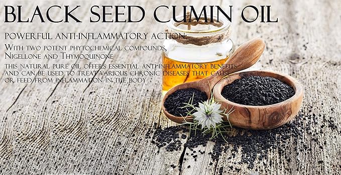 Dr Joe Lab Egyptian Black Seed Oil - Bulk 32 oz - Natural, Black Cumin, Unrefined, Kalonji, Cold Pressed, Extra Virgin, Blessed, Vegan, Non GMO - for Hair Skin