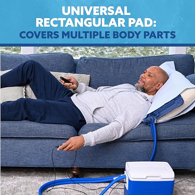 Polar Active Ice 3.0 | 9 QT Cold Therapy Ice Machine | Programmable Timer | Universal Rectangular Compression Pad | Cryotherapy Pain Relief System | Ace Bandage Style Compression